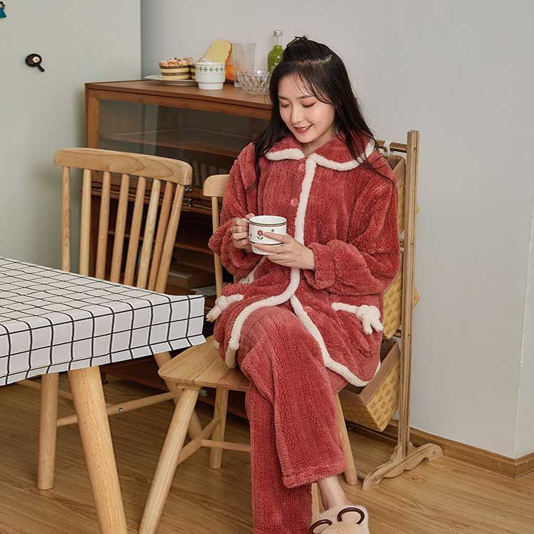 女士加绒加厚家居服