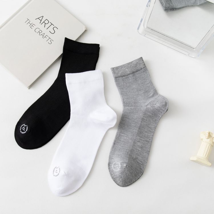 山系字母小中颈男袜